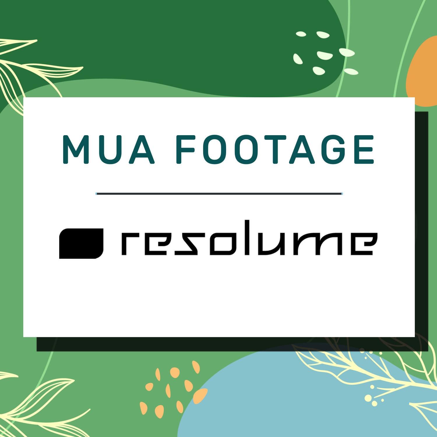 mua footage resolume