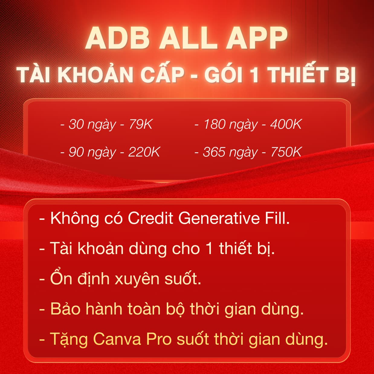 Bản Quyền Adobe Giá Rẻ 1 Thiết bị