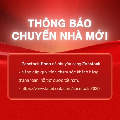 thông báo đổi Page Zanstock