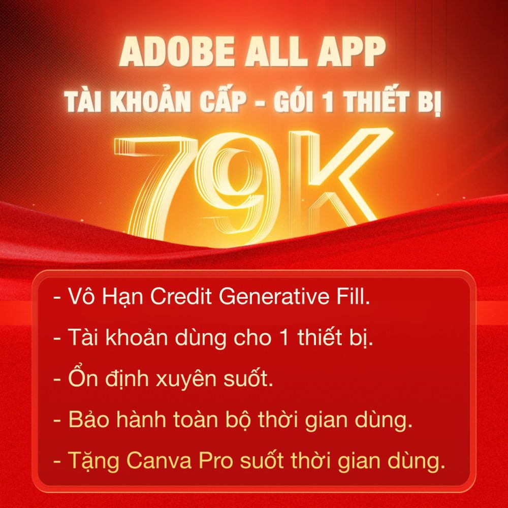 Tài khoản adobe bản quyền 1 thiết bị Zanstock